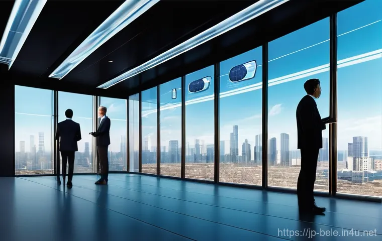 건축전기설비기사 관련 공모전 참여 방법 - **Prompt 1: Futuristic Smart Building Visionary**
    A bright, wide-angle shot of a cutting-edge sm...