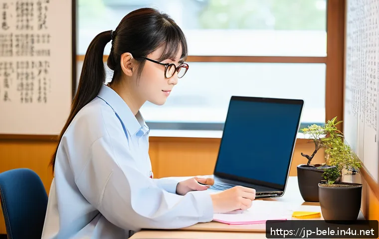 건축전기설비기사 시험 대비 암기 노하우 - A modern Japanese study room scene focused on an adult Japanese student preparing for the architectu...